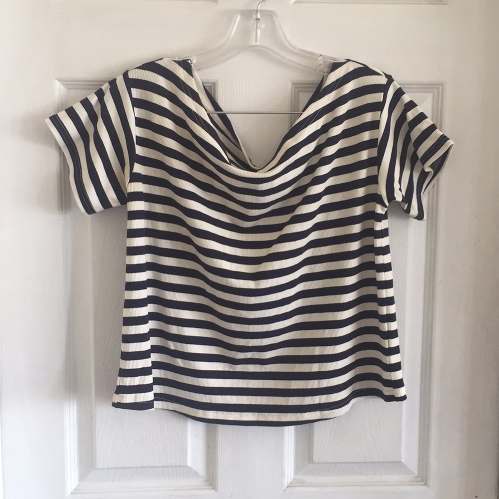 Farrow Striped Boat Neck Top